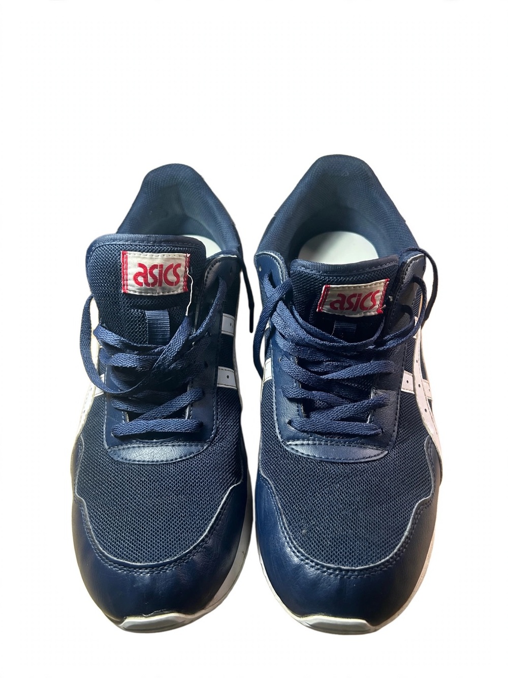 ASICS Navy and White Men's Athletic Sneakers